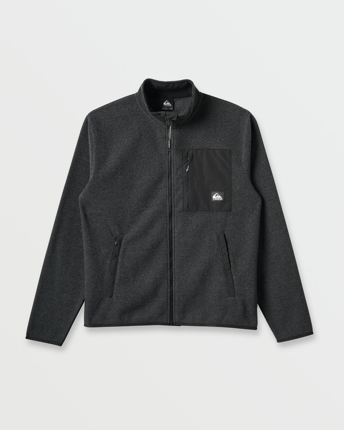 Aker Full Zip Technical Fleece - Black | Quick Silver