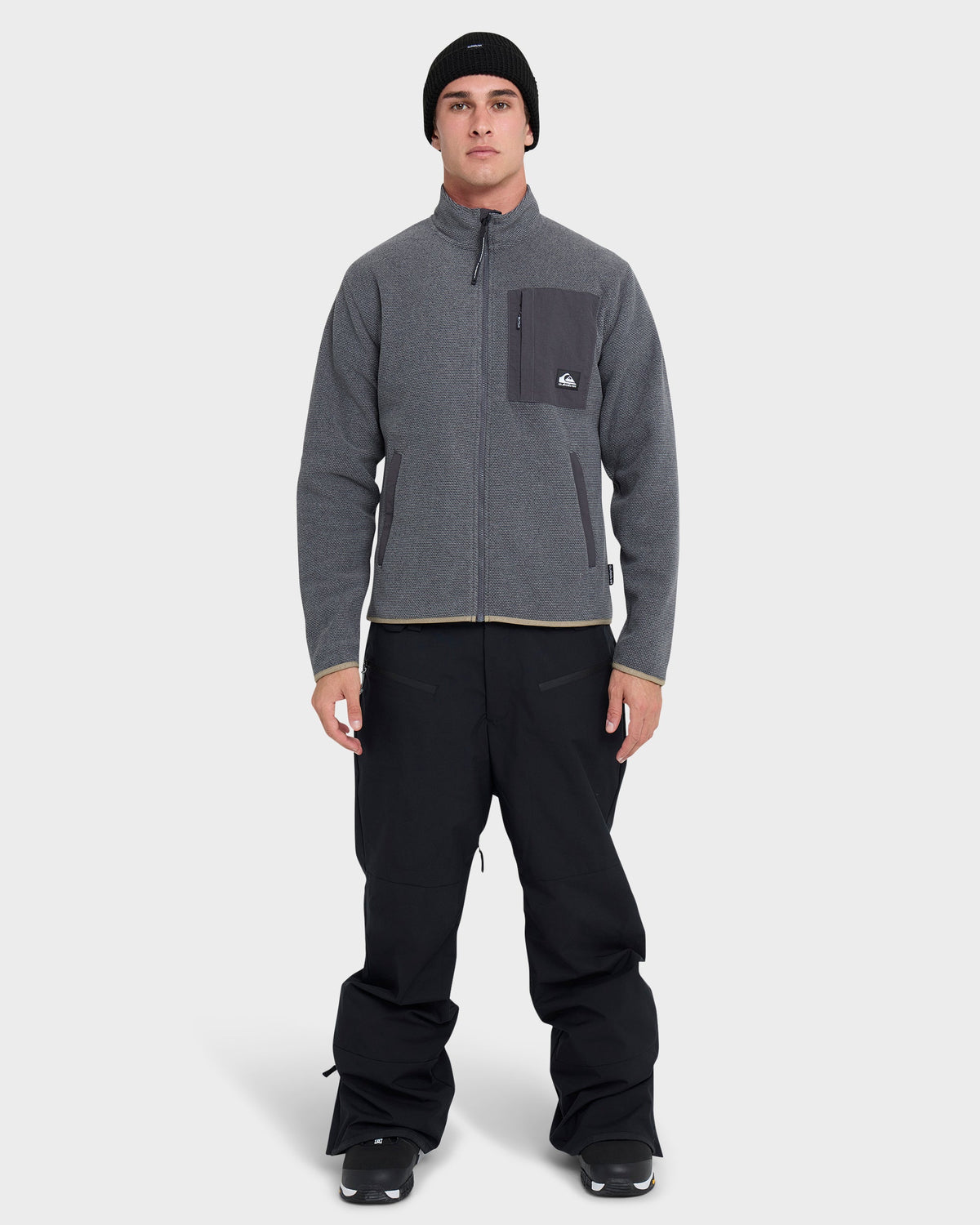 Aker Full Zip Technical Fleece - Quarry | Quick Silver