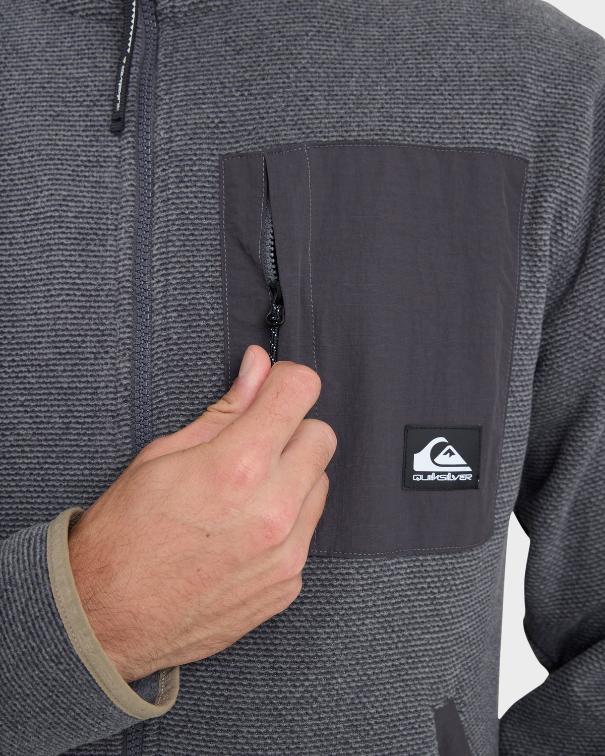 Aker Full Zip Technical Fleece - Quarry | Quick Silver
