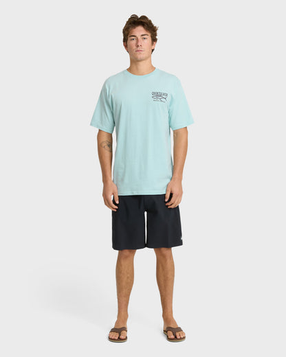 Waterman Deep Waters Classic T-shirt - Sterling Blue | Quick Silver