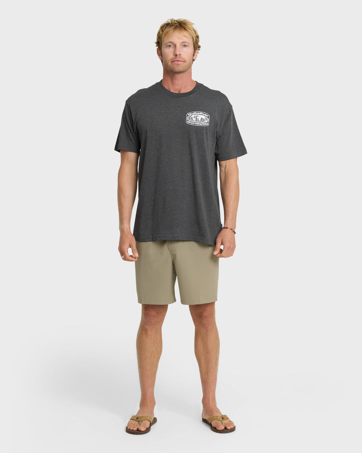 Global Local Classic T-shirt - Charcoal Heather | Quick Silver