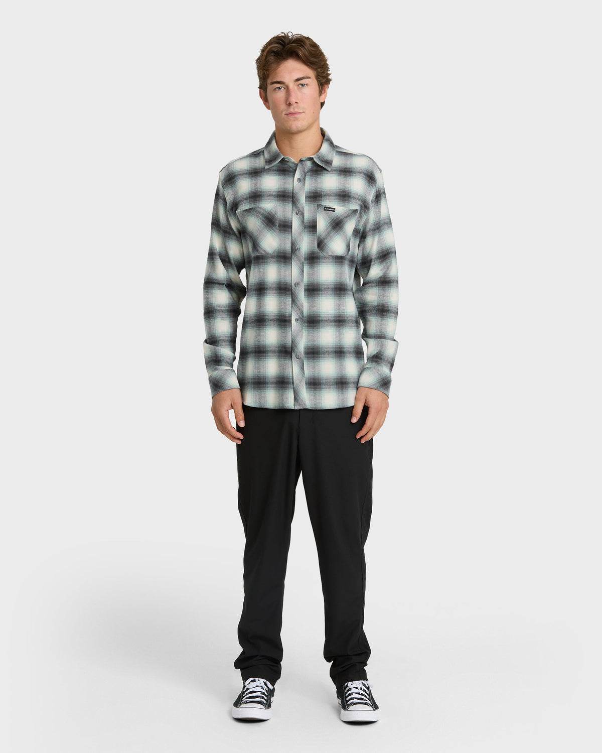 Terrace Stretch Flannel Shirt - Moonstruck | Quick Silver