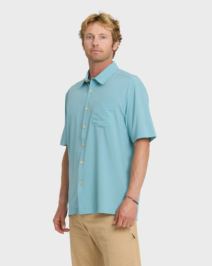 Chaser Short Sleeve Woven Shirt - Reef Waters | Quick Silver