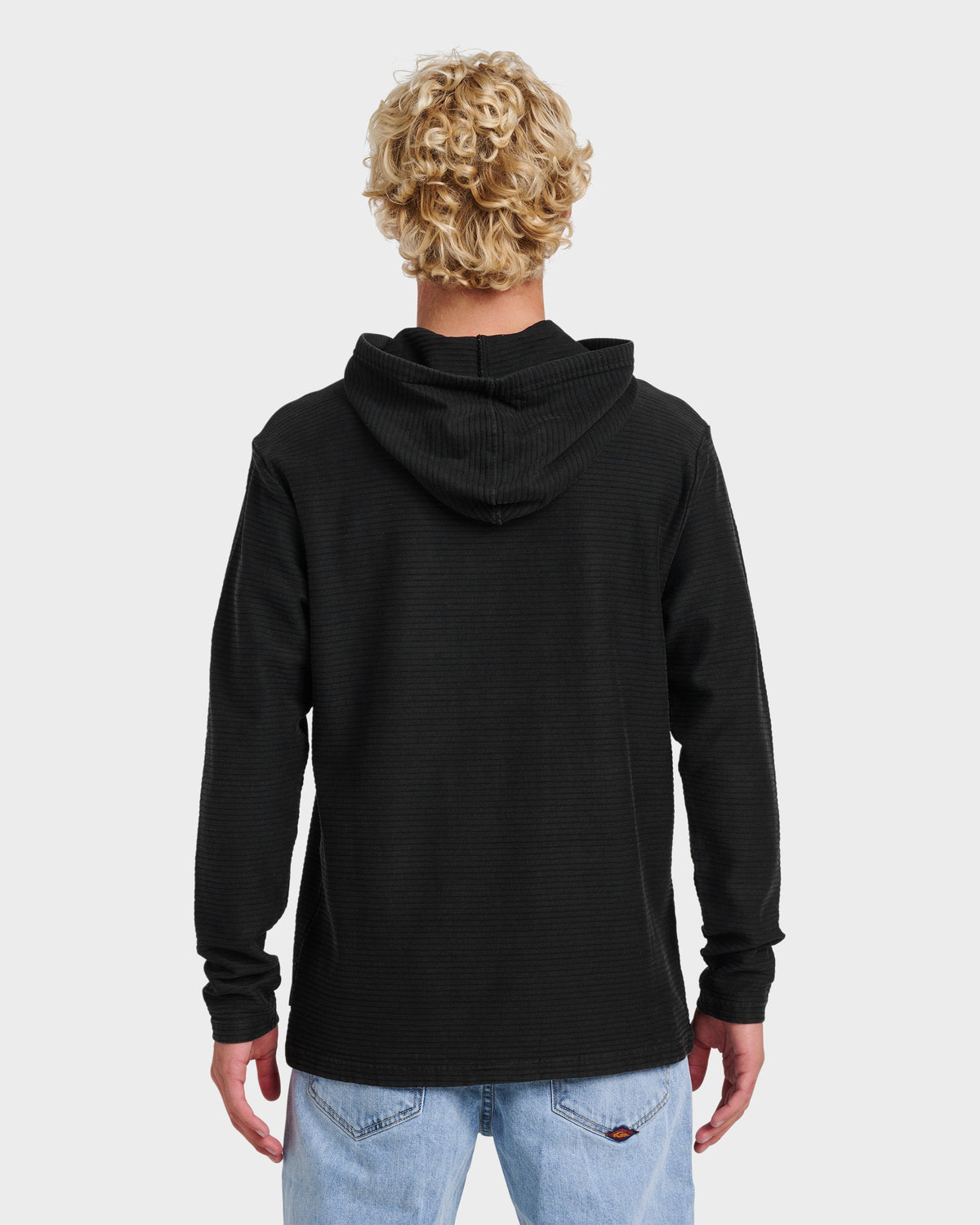 Alamitos Long Sleeve Hooded Top - Black | Quick Silver