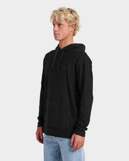 Alamitos Long Sleeve Hooded Top - Black | Quick Silver