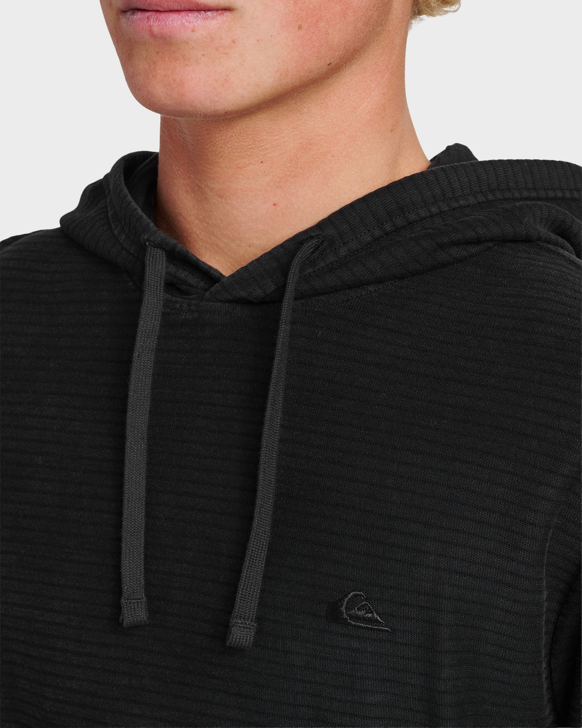 Alamitos Long Sleeve Hooded Top - Black | Quick Silver