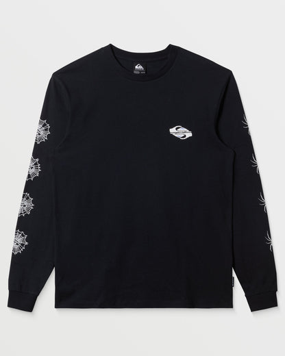 Webbed Long Sleeve T-Shirt - Black | Quick Silver