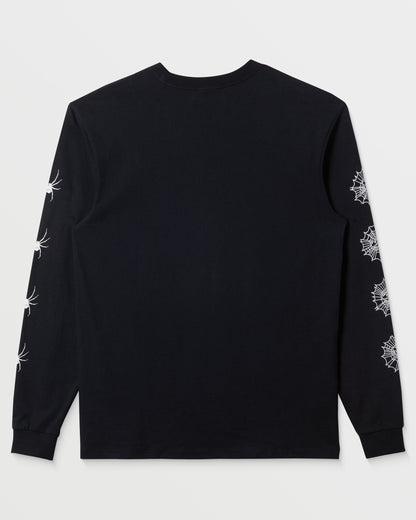 Webbed Long Sleeve T-Shirt - Black | Quick Silver