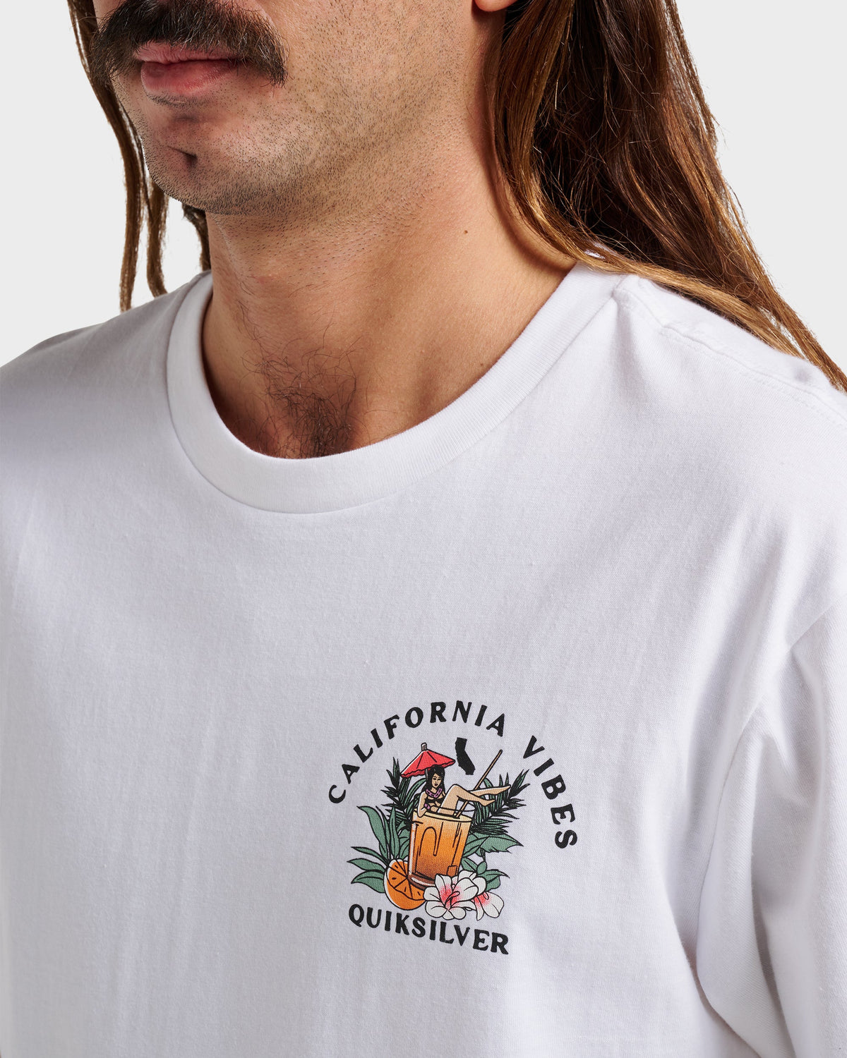 Ca California Vibes Classic T-shirt - White | Quick Silver