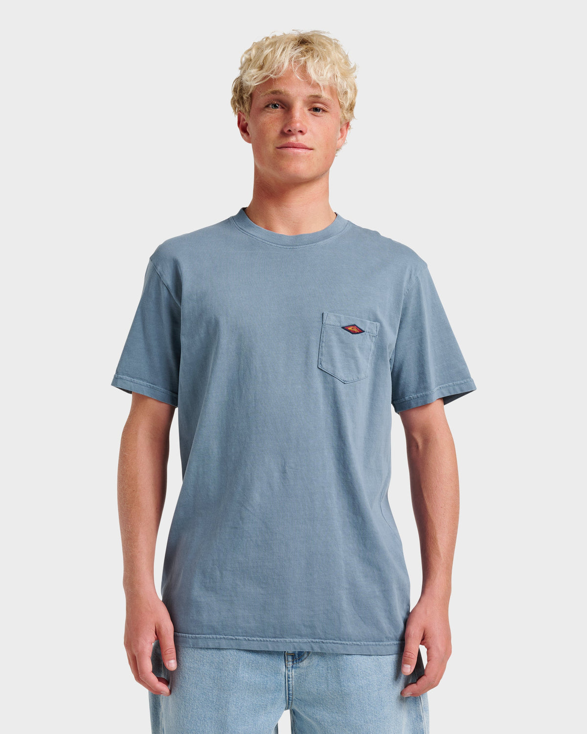 Saltwater Pocket Tee - China Blue | Quick Silver