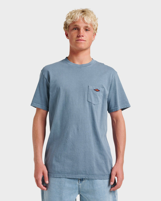 Saltwater Pocket Tee - China Blue | Quick Silver