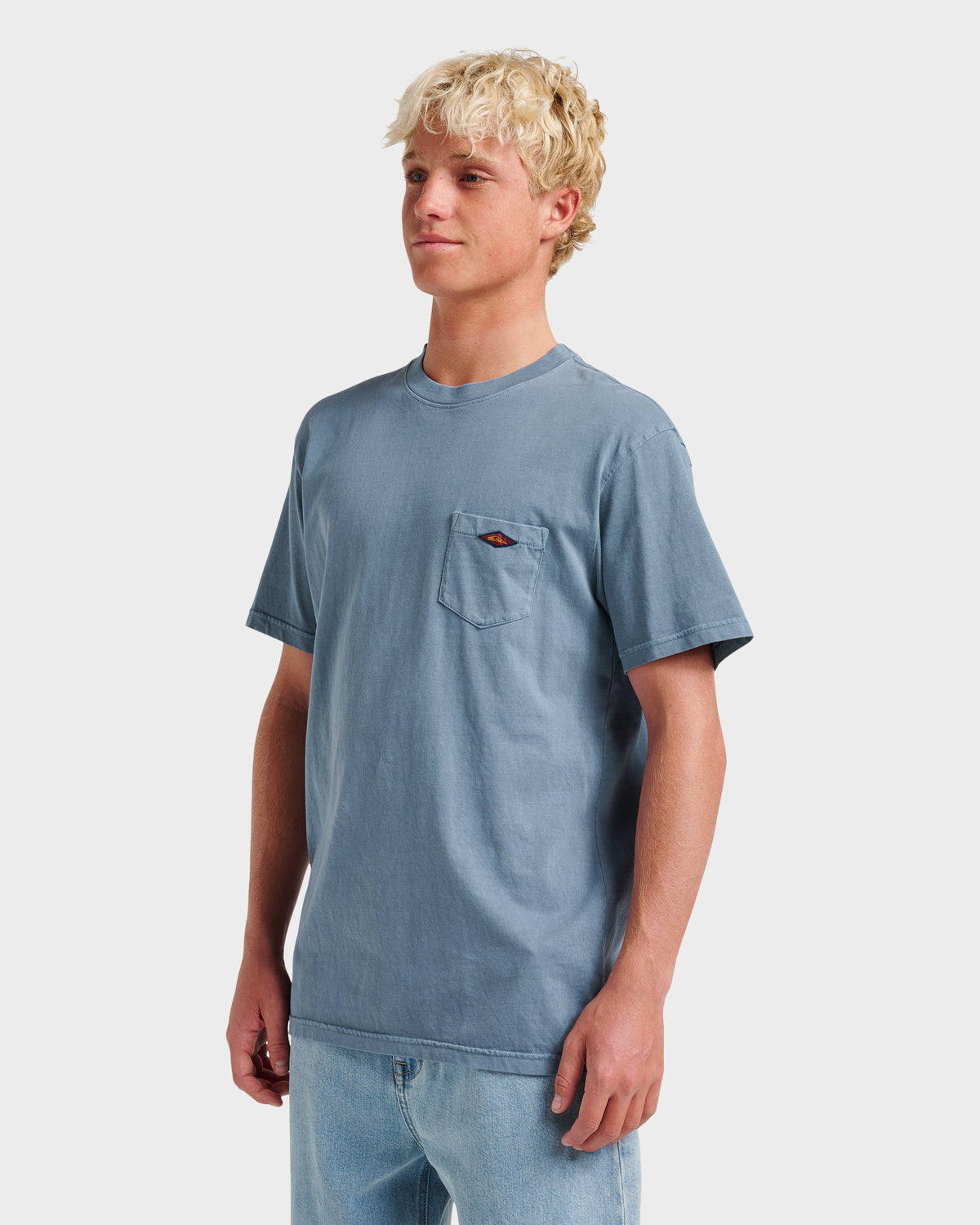 Saltwater Pocket Tee - China Blue | Quick Silver