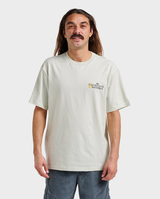 Waterman Aloha Sunset Classic T-shirt - Smoke | Quick Silver