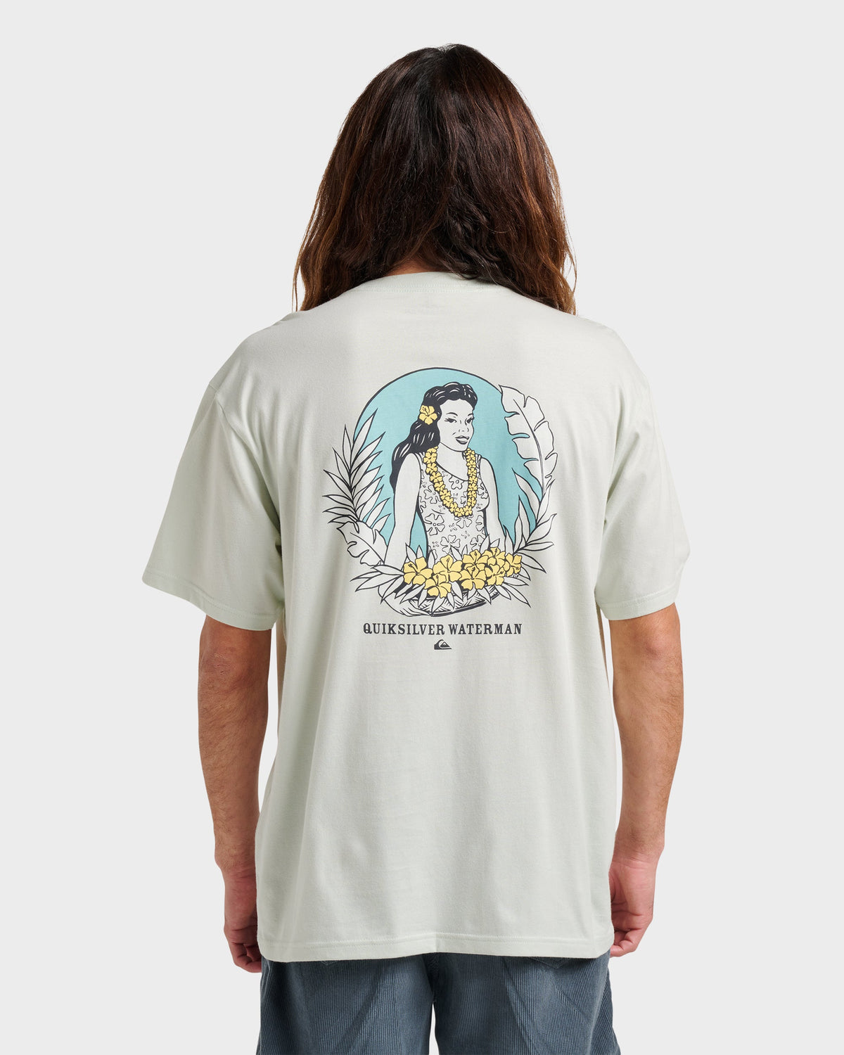 Waterman Aloha Sunset Classic T-shirt - Smoke | Quick Silver