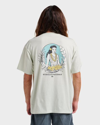 Waterman Aloha Sunset Classic T-shirt - Smoke | Quick Silver