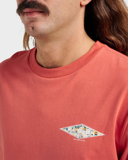 Waterman Diamond Classic T-shirt - Hot Sauce | Quick Silver