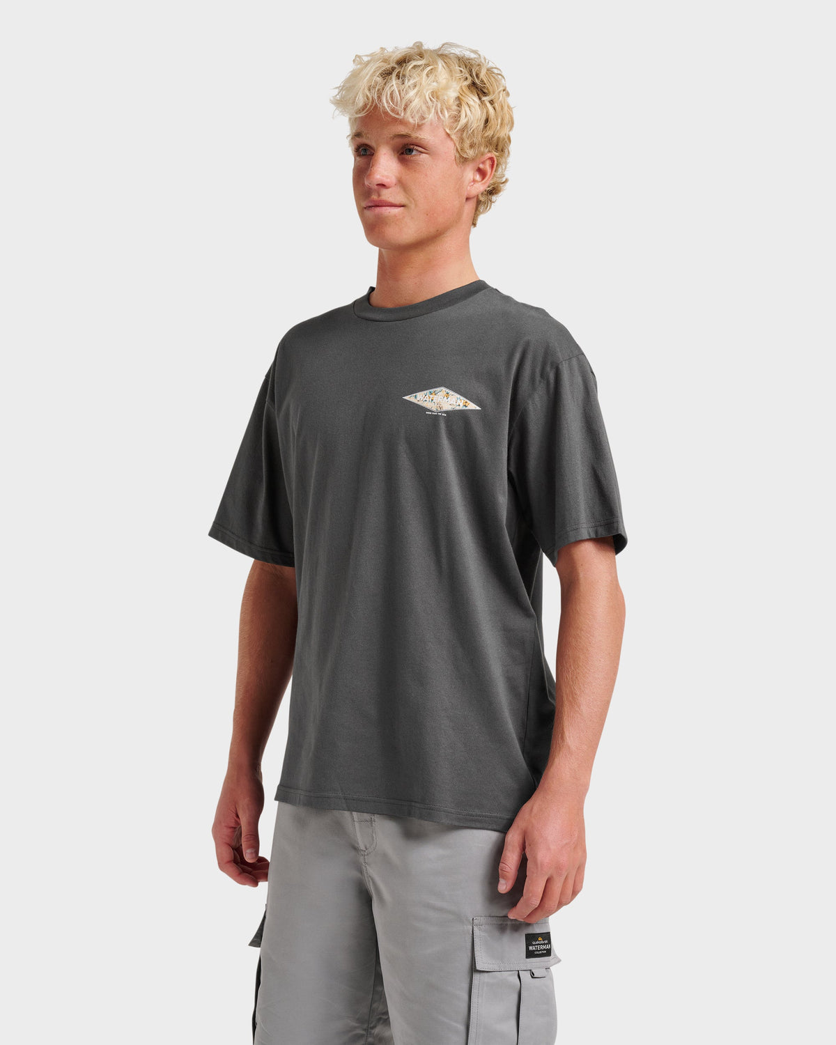 Waterman Diamond Classic T-shirt - Phantom | Quick Silver