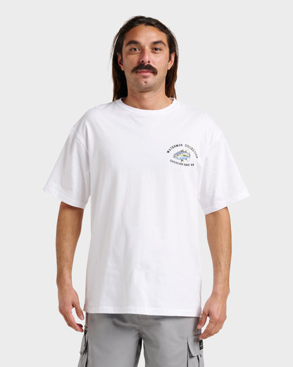 Waterman Double Ahi Classic T-shirt - White | Quick Silver