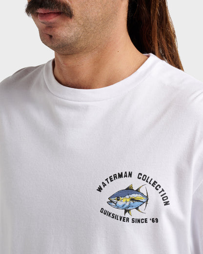Waterman Double Ahi Classic T-shirt - White | Quick Silver