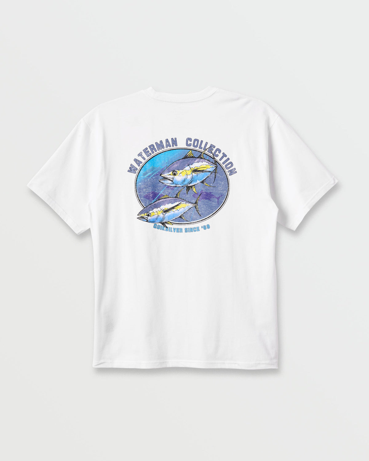 Waterman Double Ahi Classic T-shirt - White | Quick Silver