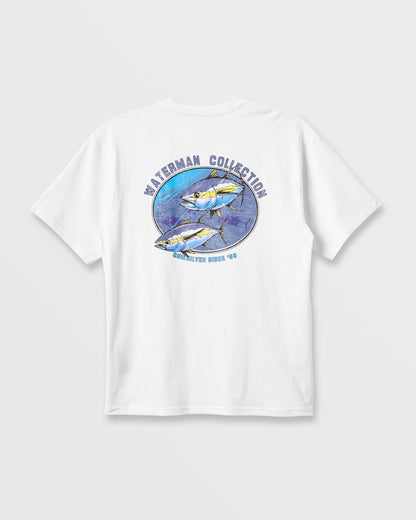 Waterman Double Ahi Classic T-shirt - White | Quick Silver