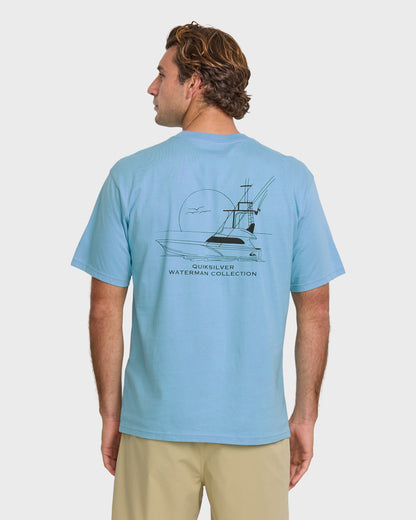 Waterman Fishing Trip Classic T-shirt - Cali Blue | Quick Silver