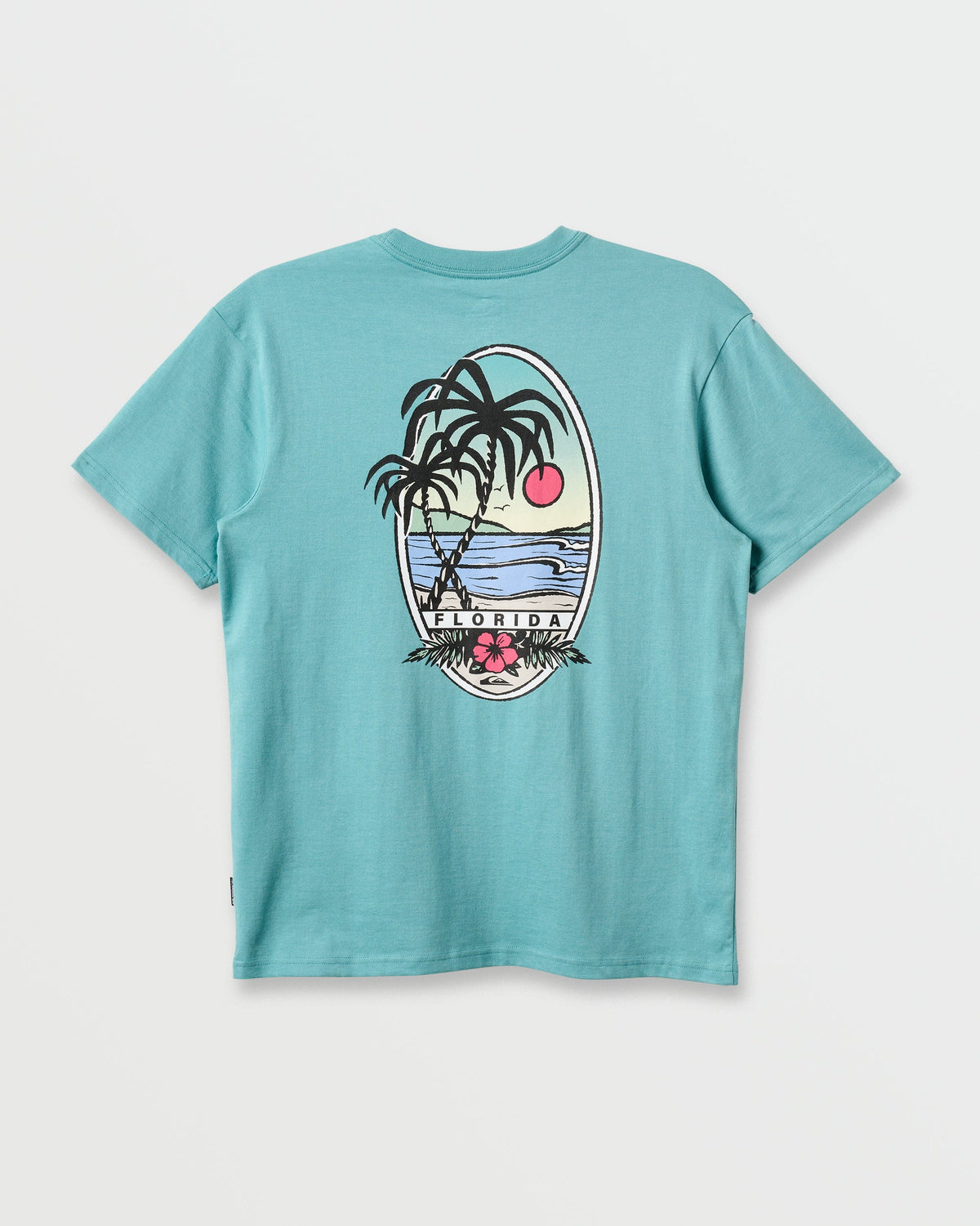 Fl Florida Lookout Point Classic T-shirt - Dusty Turquoise Heather | Quick Silver