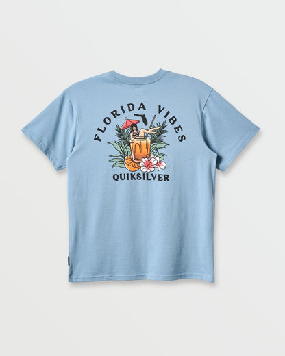 Fl Florida Vibes Classic T-shirt - Ashley Blue Heather | Quick Silver
