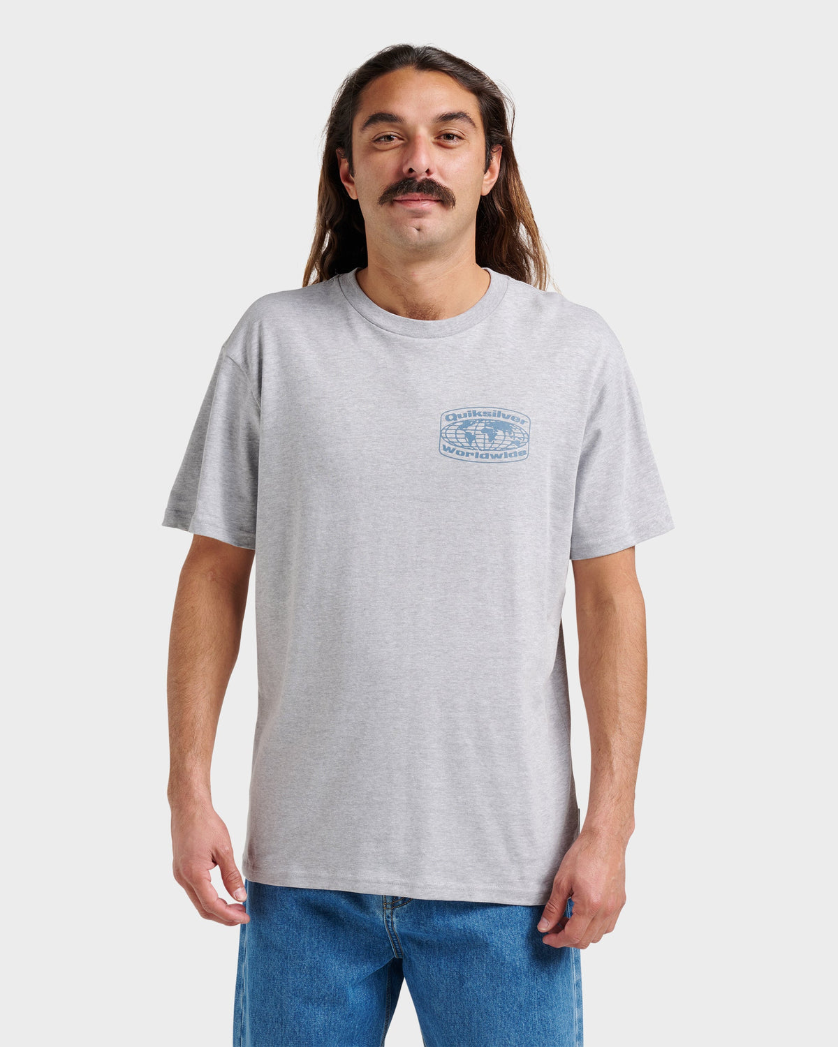 Global Local Classic T-shirt - Athletic Gray | Quick Silver