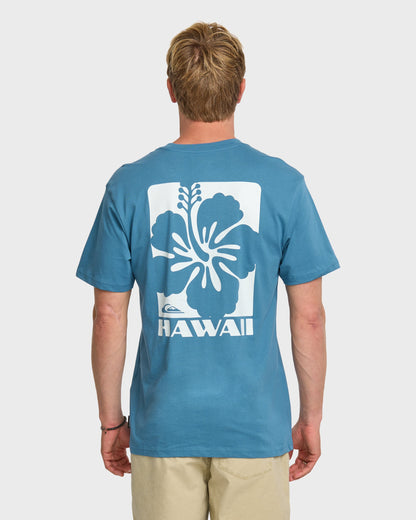 Hi Hibiscus Classic T-shirt - Copen Blue | Quick Silver