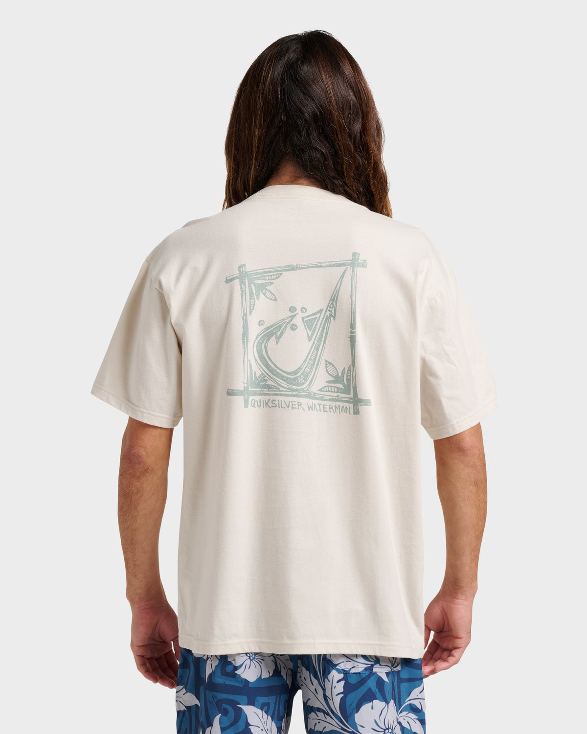 Waterman Hooked On Classic T-shirt - Moonbeam | Quick Silver