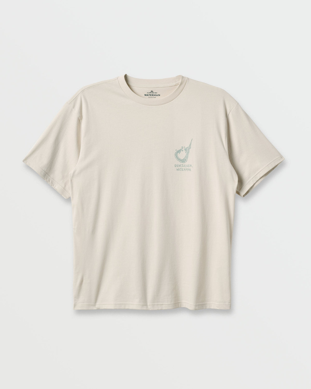 Waterman Hooked On Classic T-shirt - Moonbeam | Quick Silver