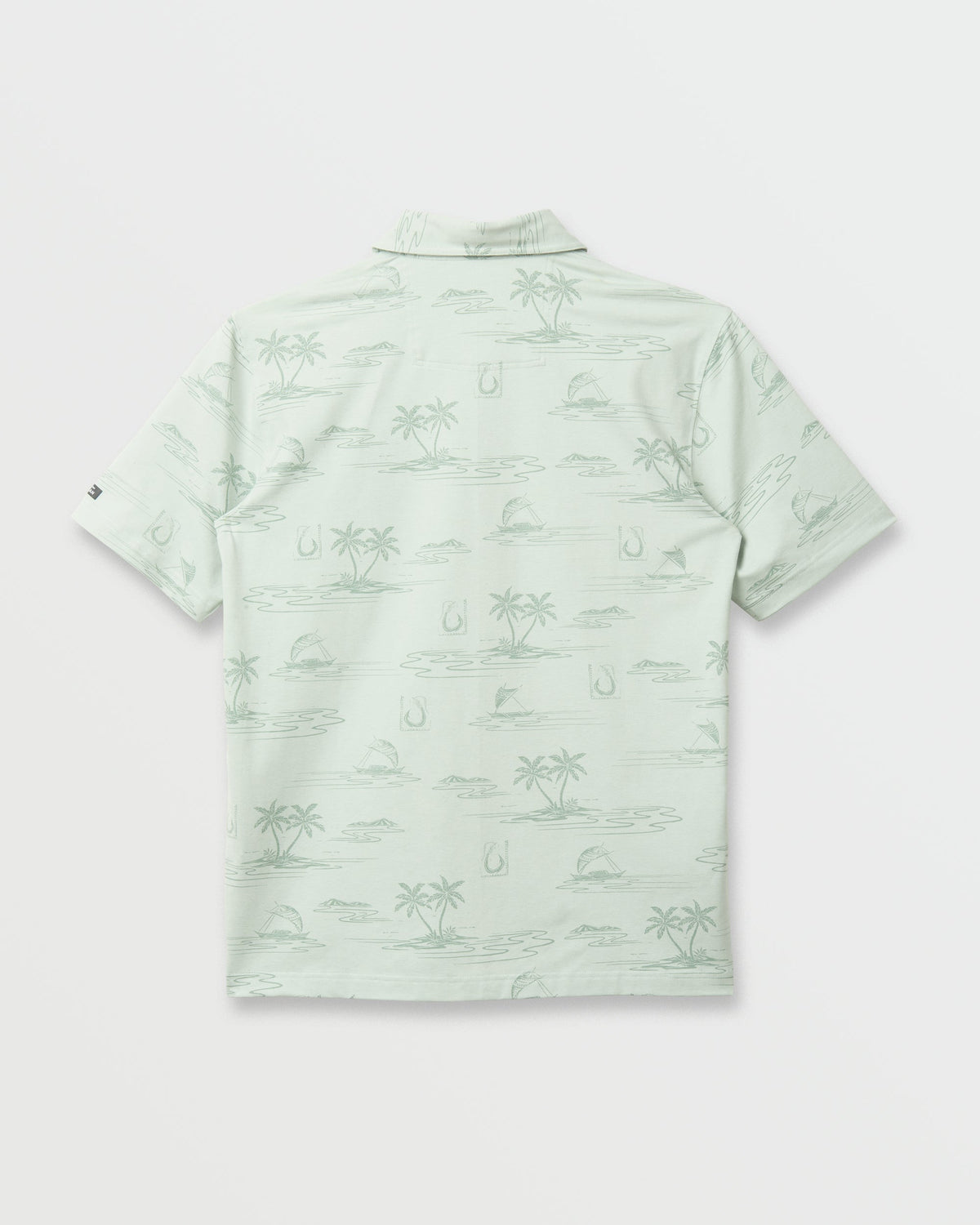 Waterman Island Daze Polo T-Shirt - Smoke Heahter | Quick Silver