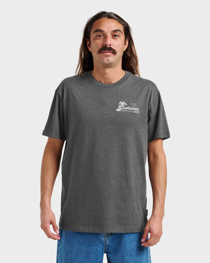 Island Vibin Classic T-shirt - Charcoal Heather | Quick Silver