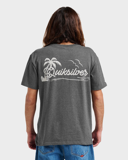 Island Vibin Classic T-shirt - Charcoal Heather | Quick Silver