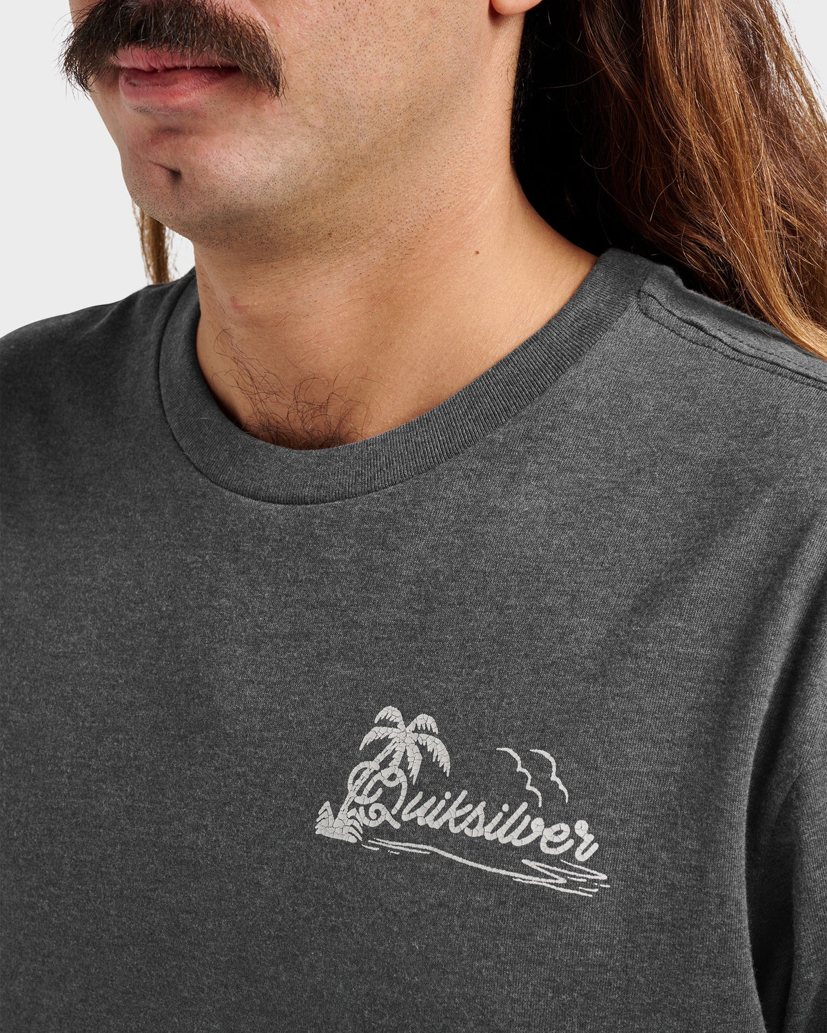 Island Vibin Classic T-shirt - Charcoal Heather | Quick Silver