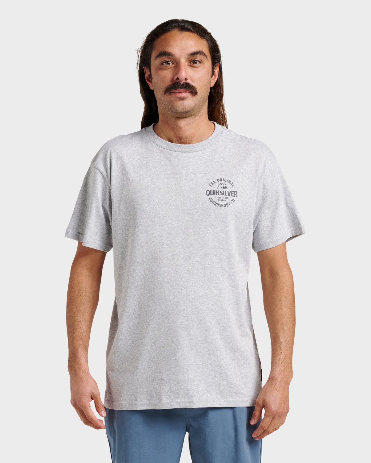 Locked Up Classic T-shirt - Athletic Gray | Quick Silver