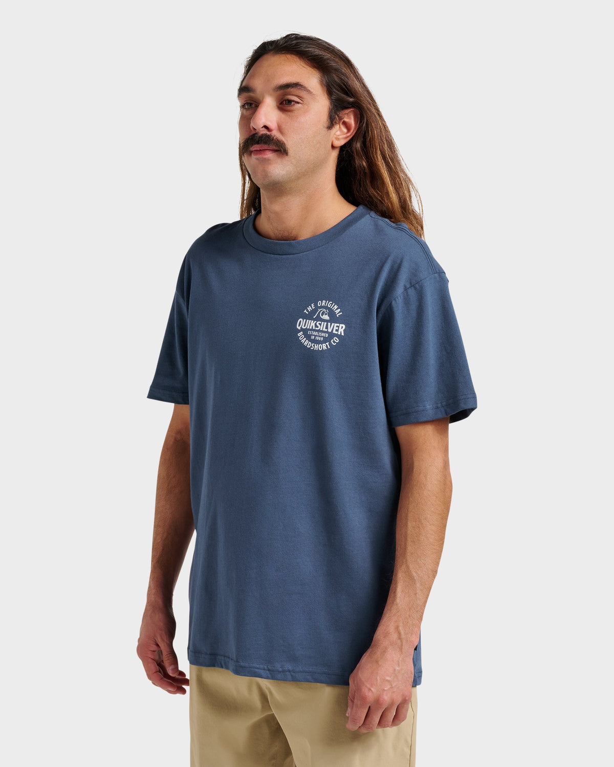 Locked Up Classic T-shirt - Navy | Quick Silver