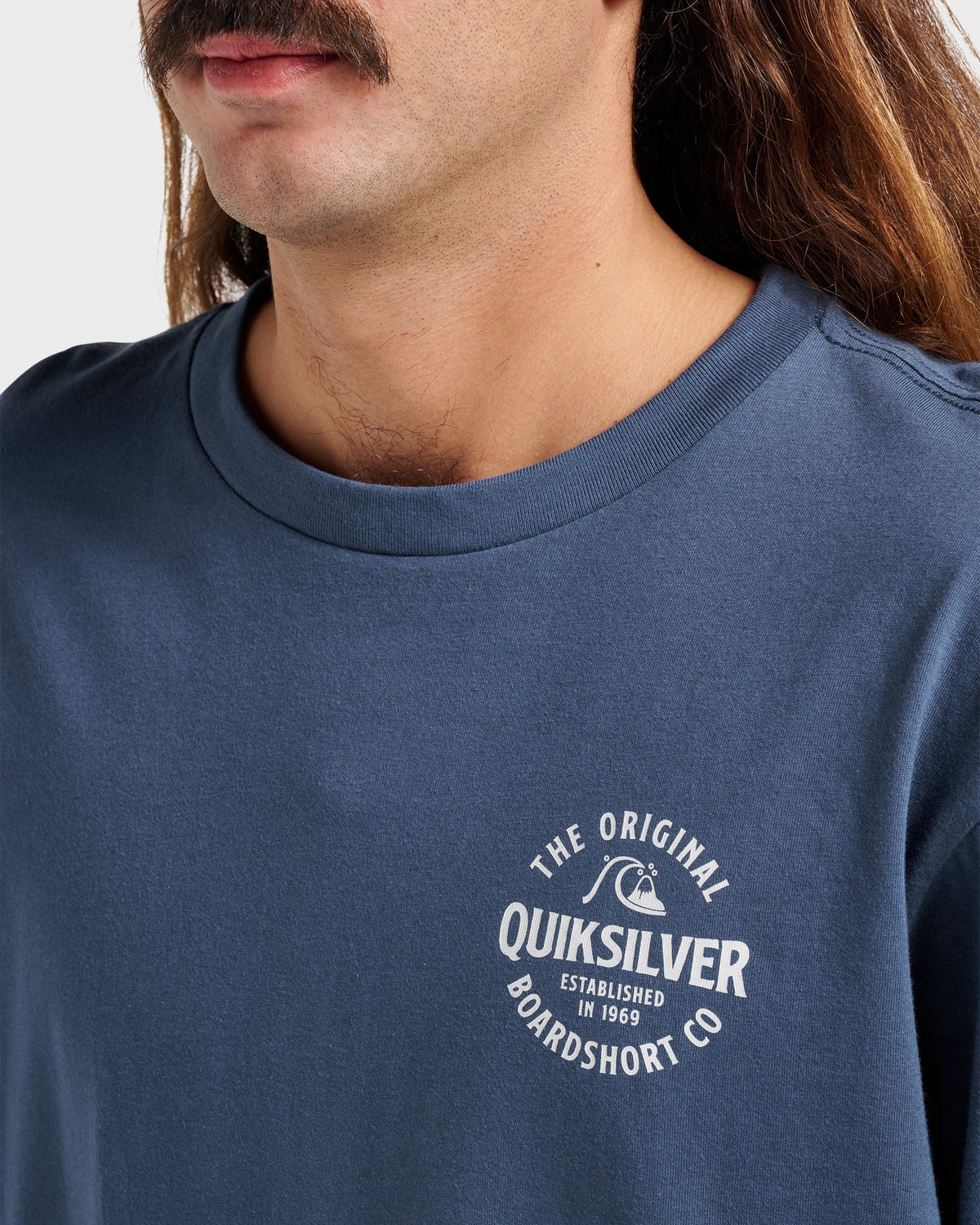 Locked Up Classic T-shirt - Navy | Quick Silver