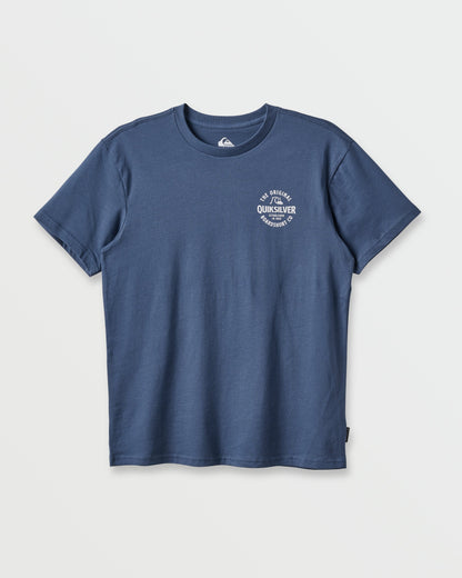Locked Up Classic T-shirt - Navy | Quick Silver