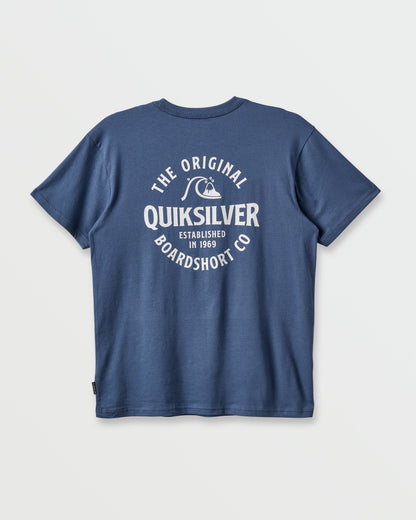 Locked Up Classic T-shirt - Navy | Quick Silver