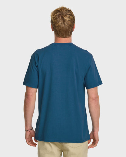 No Straight Lines Stw T-Shirt - Blue Steel | Quick Silver