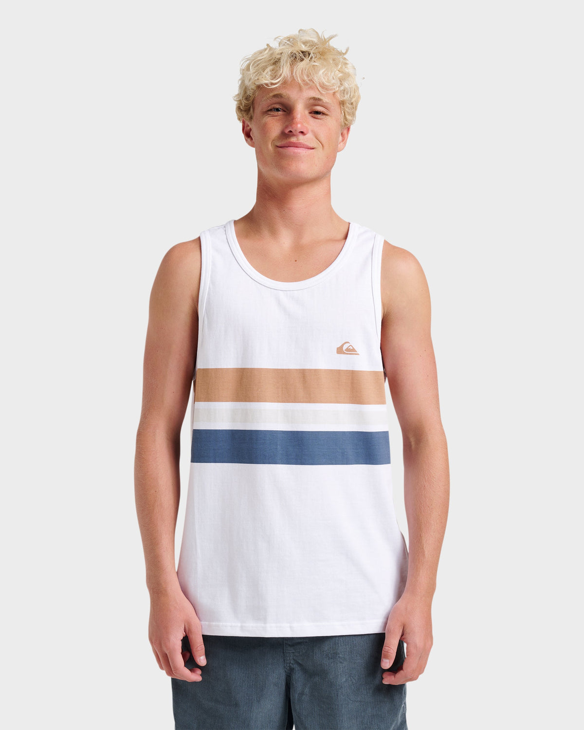 Og Stripe Tank - White | Quick Silver