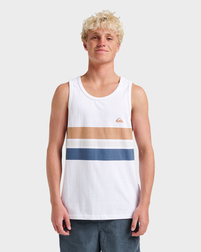 Og Stripe Tank - White | Quick Silver