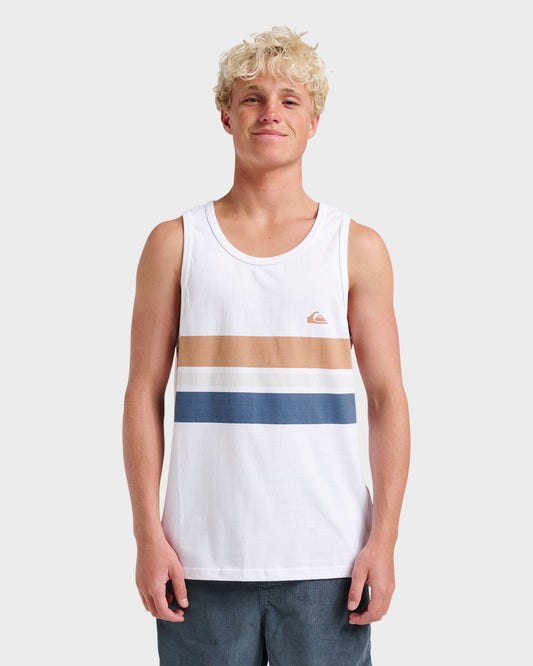 Og Stripe Tank - White | Quick Silver