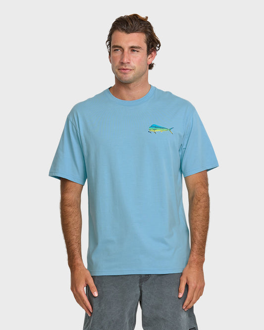 Waterman Quik Hook Classic T-shirt - Cali Blue | Quick Silver