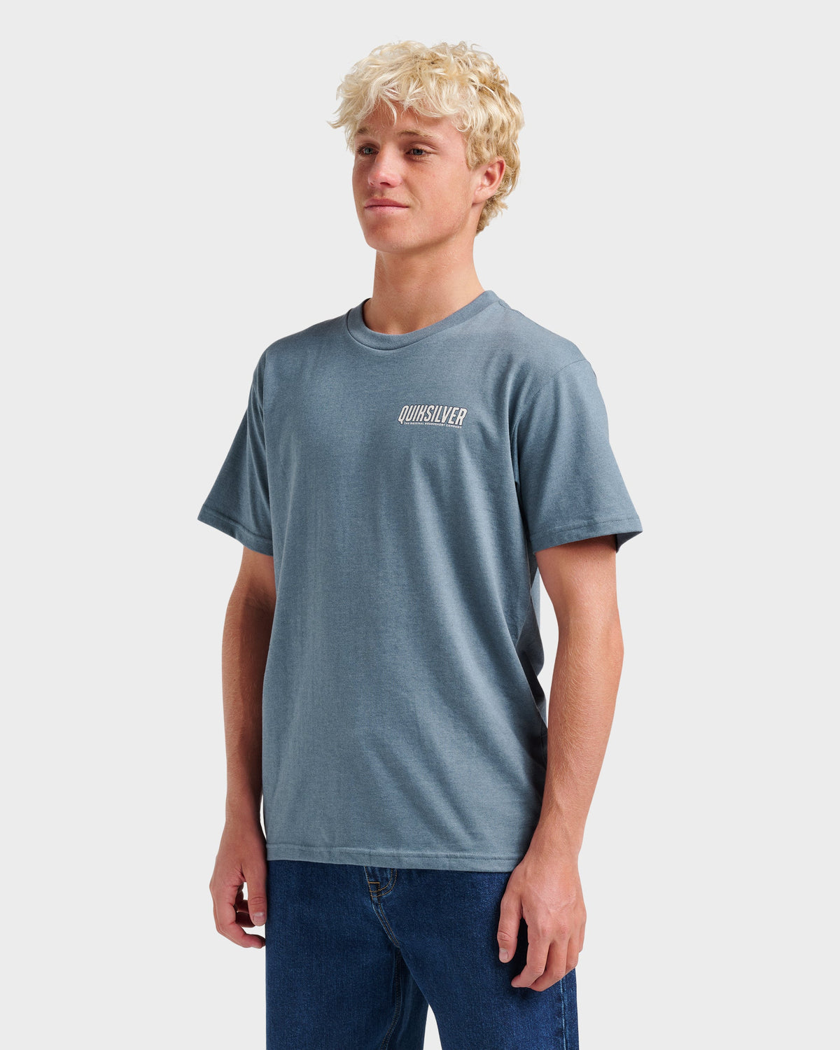 Ride Side Up Classic T-shirt - China Blue Heather | Quick Silver