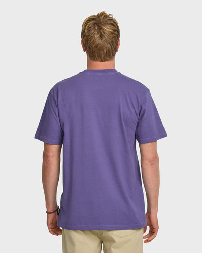 Star Crawler Heavy Weight T-shirt - Monarch Purple | Quick Silver