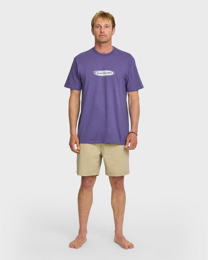 Star Crawler Heavy Weight T-shirt - Monarch Purple | Quick Silver