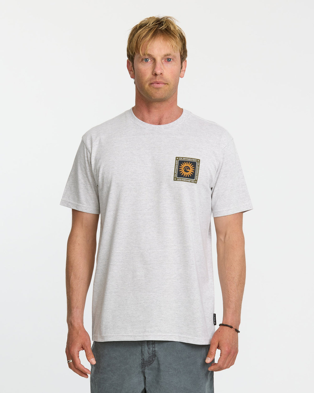 Sun Roots Organic Heather T-Shirt - Charcoal Heather | Quick Silver